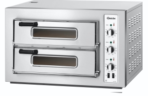 Piec do pizzy 2-poziomowy 8x25cm 400V 