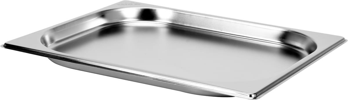 Pojemnik gastronomiczny GN 1/2 ze stali nierdzewnej, widok z boku YATO YG-00260