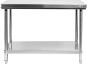 STÓŁ CENTRALNY SKŁADANY Z PÓŁKĄ 1000×600×H850 YATO | YG-09001