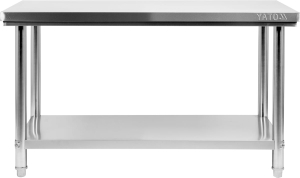 STÓŁ CENTRALNY SKŁADANY Z PÓŁKĄ 1600×700×H850MM YATO | YG-09014