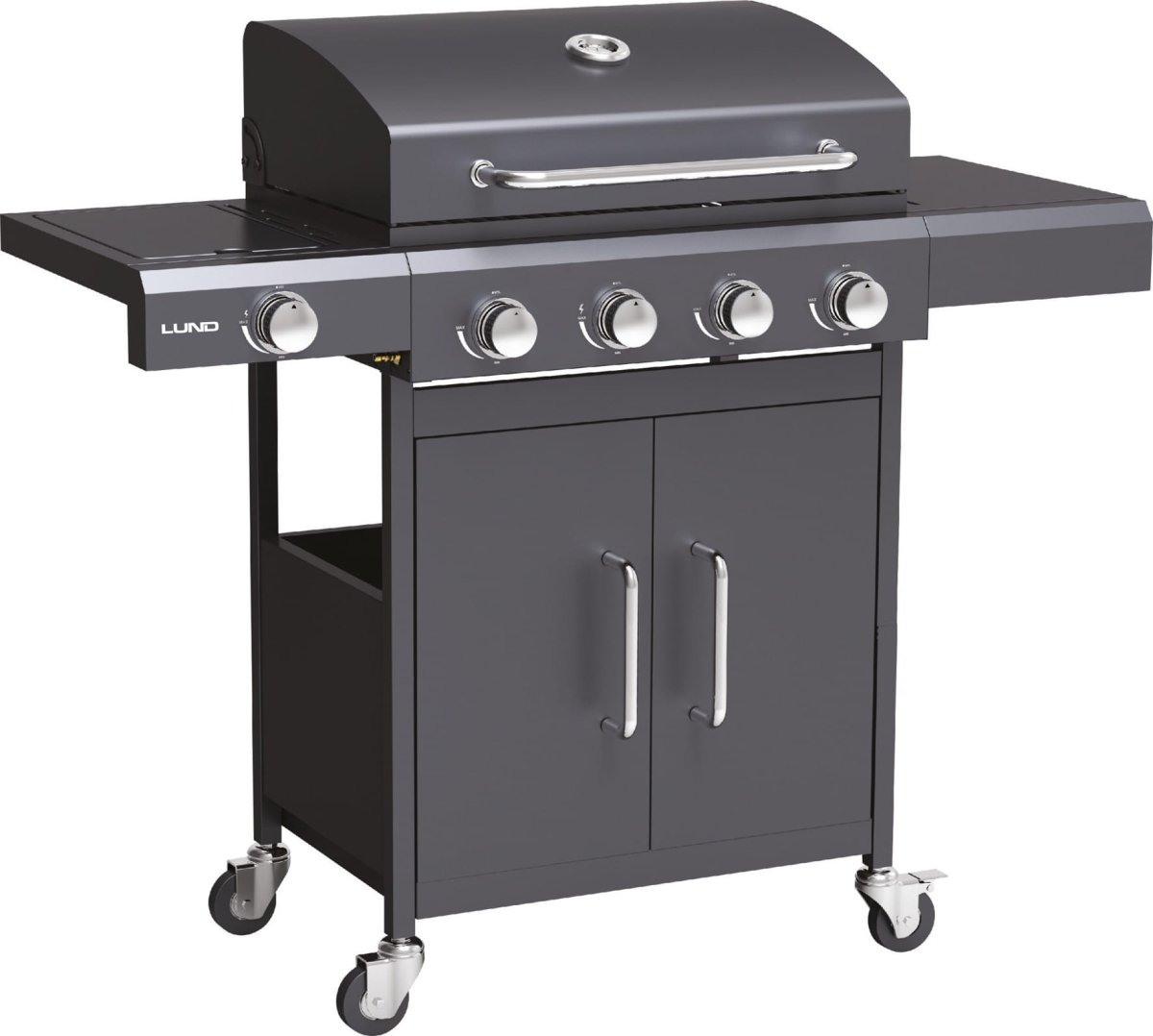 99647 Grill gazowy 4+1 z pokrywą i szafką