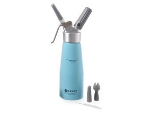 Syfon do bitej śmietany 0.5L niebieski Hendi + 20 nabojów