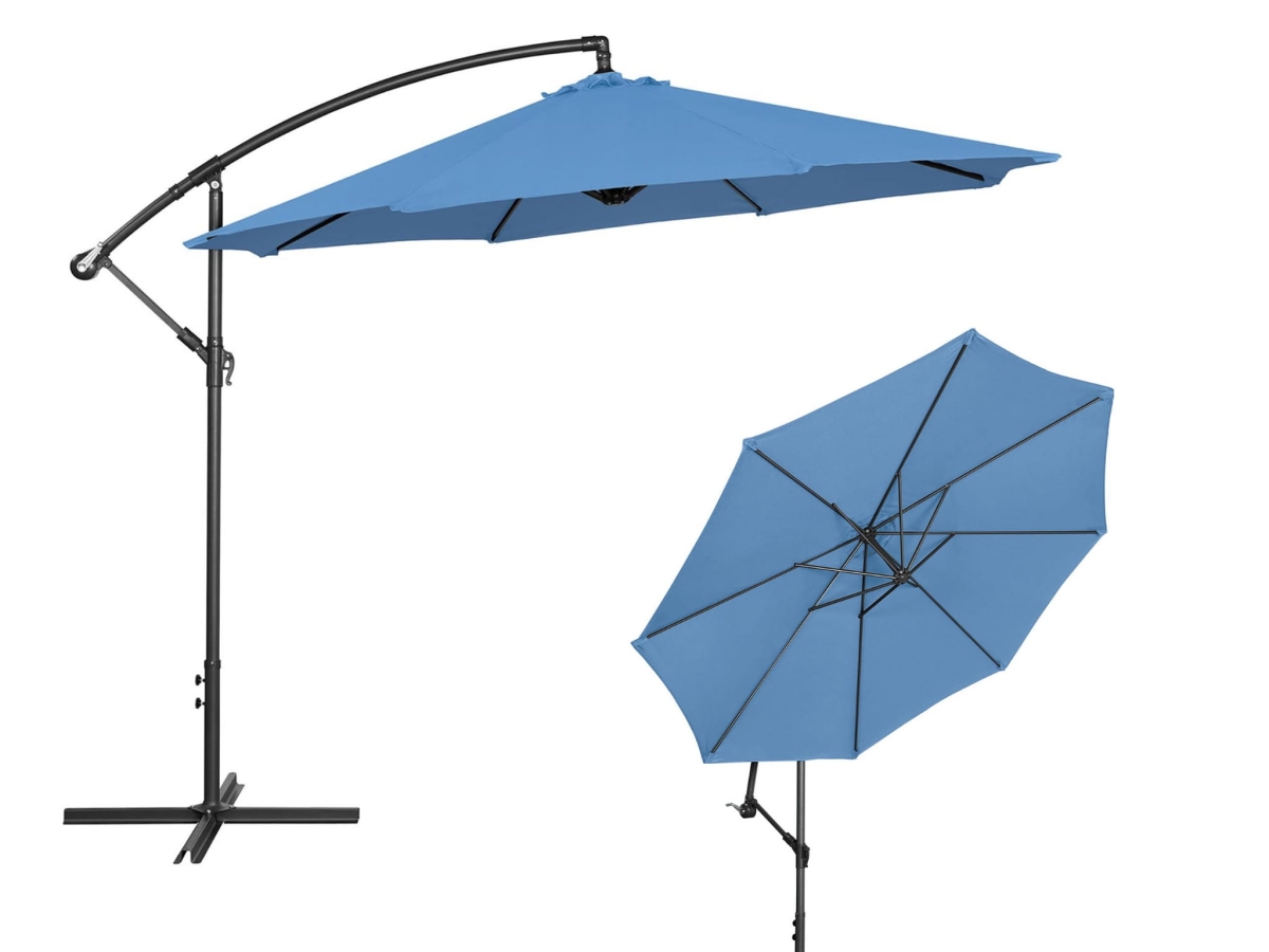 10250537 Parasol ogrodowy wiszący okrągły 3m