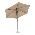 10250557 Parasol ogrodowy Duża, odchylana, sześciokątna czasza