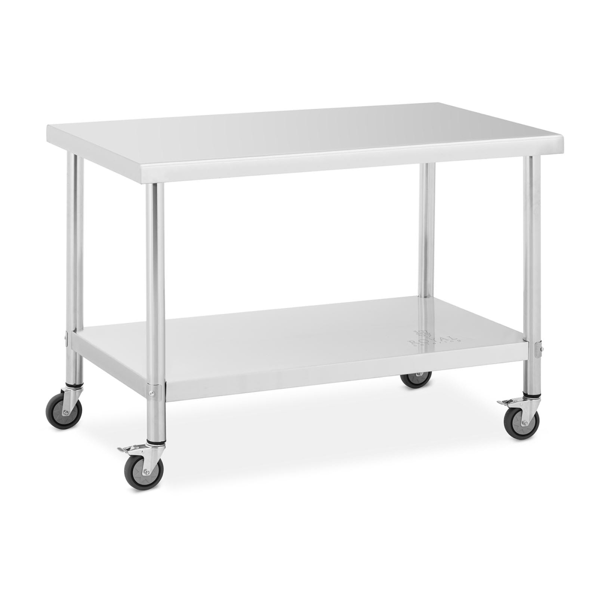 10012805 Mobilny stół gastronomiczny 120 x 70 cm z półką