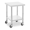 10012806 Mobilny stół gastronomiczny 60 x 60 cm z półką