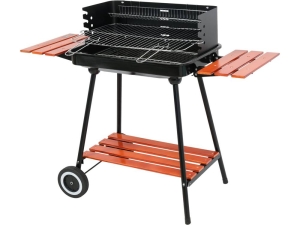 Grill ogrodowy z rusztem 53 x 33 cm i 3 półkami