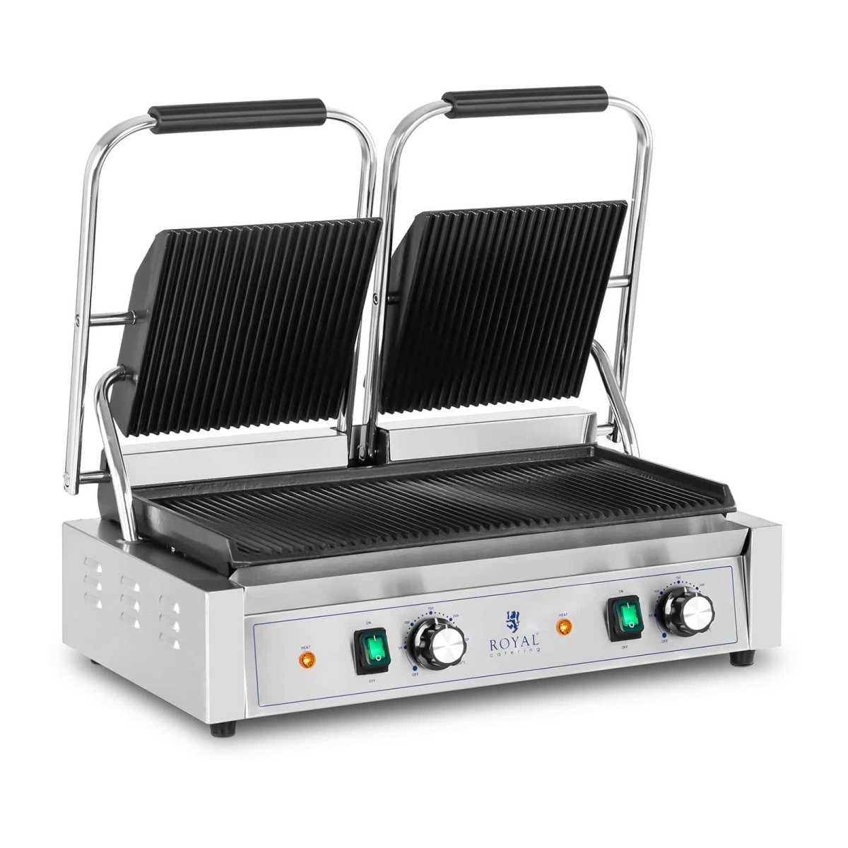 10011989 Grill kontaktowy podwójny ryflowany 3,6kW dostępny na magnum-pro.pl
