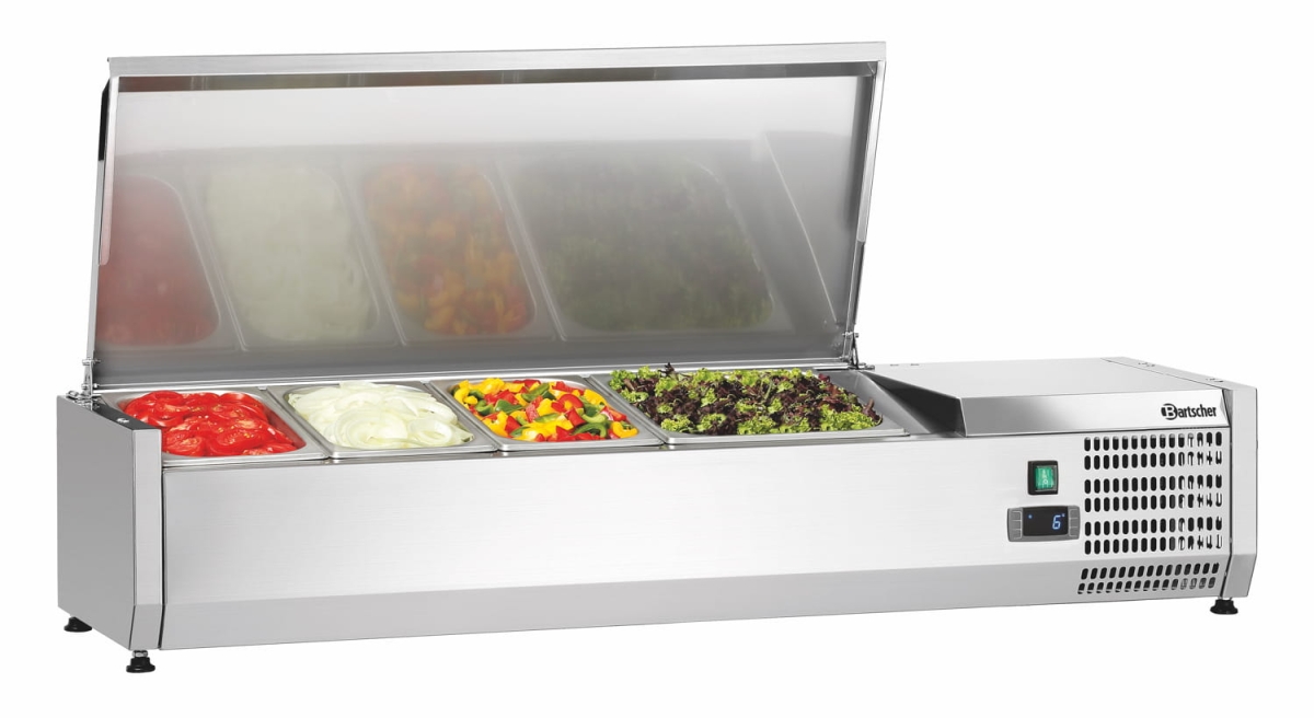 110420 Nadstawa chłodnicza z pokrywą 3 x GN 1/3 + 1 x 1/2