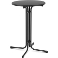 10011468 Składany stolik barowy, czarny 70cm