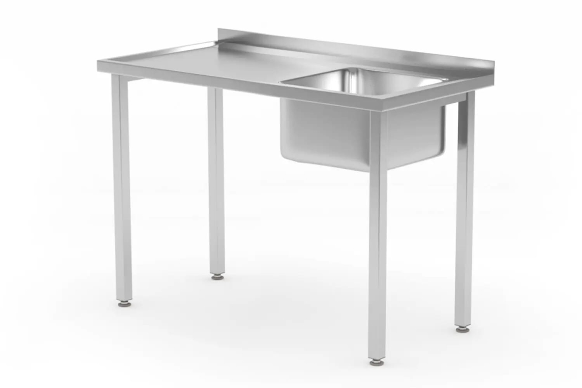 816783 Stół 100 x 60 x 85cm ze zlewem po prawej dostepny na magnum-pro.pl