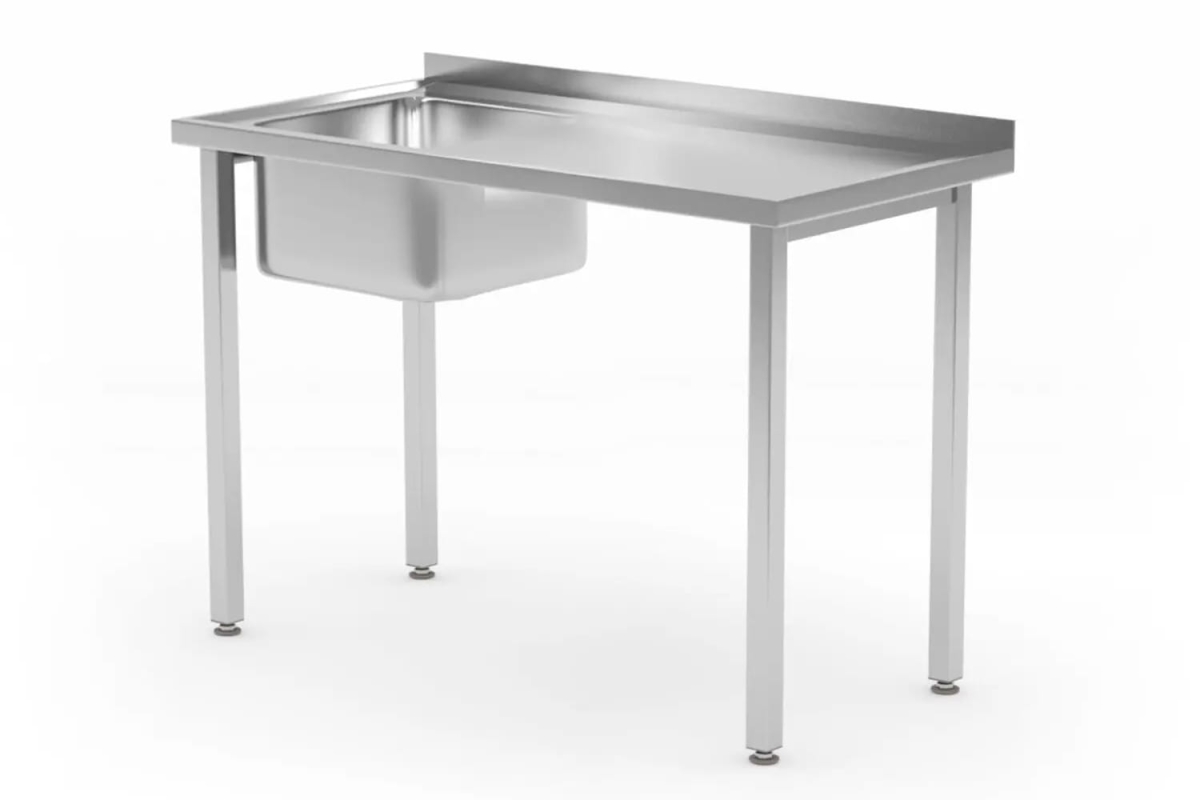 816790  Stół 100 x 60 x 85cm ze zlewem po lewej dostepny na magnum-pro.pl