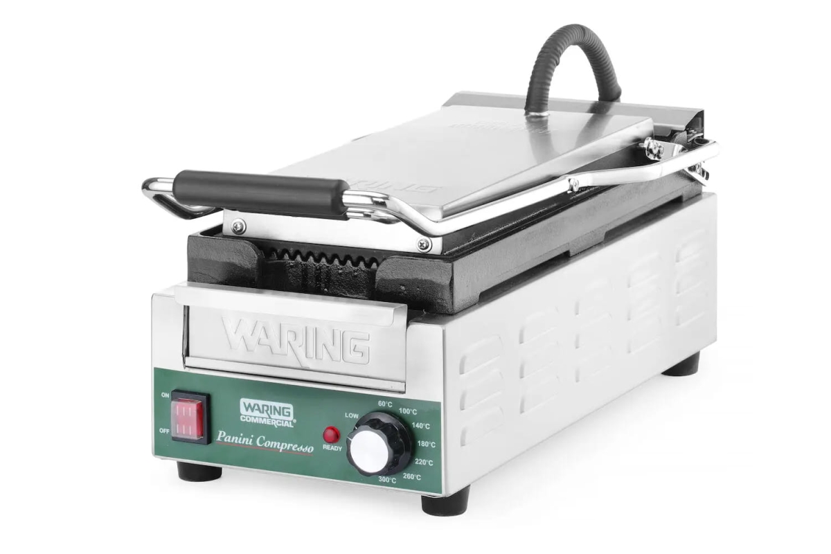 WPG200E Grill kontaktowy ryflowany