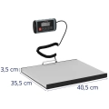 Wymiary wagi paczkowej 40,5 x 35,5 cm i wysokość platformy 3,5 cm Steinberg 10030930