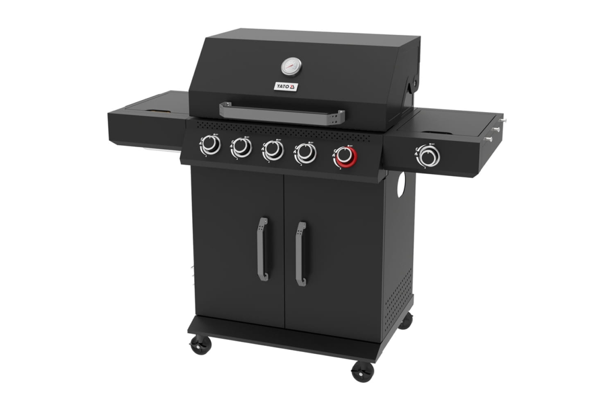 YG-20031 Grill gazowy z szafką, półkami bocznymi i pokrywą