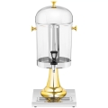 10011376 Dyspenser do soków Obudowa ze stali nierdzewnej  ze złotymi detalami