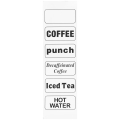 10011878 Etykiety z nazwami napojów do umieszczenia na termosie