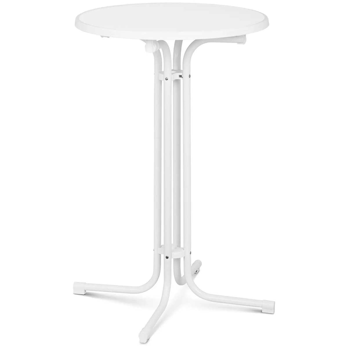 10011470 Składany stolik barowy, biały 70cm