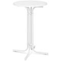 10011470 Składany stolik barowy, biały 70cm