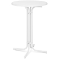 10011471 Składany stolik barowy, biały 80cm