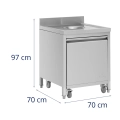 10013317 Szafka na kosz na śmieci Wymiary: szerokość 70 cm, głębokość 70 cm, wysokość 97 cm