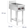 10012576 Kuchenka indukcyjna wymiary zewnętrzne: szerokość 35 cm, głębokość 75 cm, wysokość 97 cm