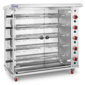Gazowy rożen do kurczaków 5 szpikulców 25 kW | 10013525