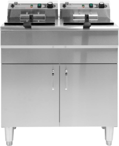 Frytownica trójfazowa 2x16 litrów z szafką Yato