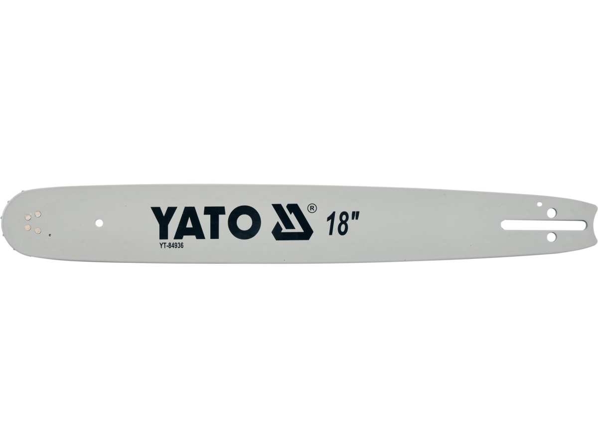 Prowadnica łańcucha do pilarki 18 cali szara stalowa z logo YATO YT-84936