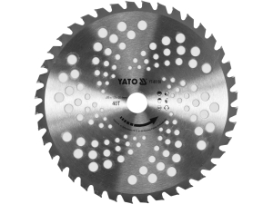 Tarcza widia tct do kosy 40z 255x25 4mm do trawy chwastów YATO YT-85150