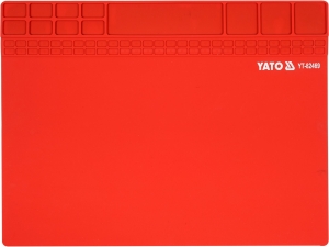 Mata serwisowa do lutowania YATO silikonowa 40x30cm czerwona YT-82469