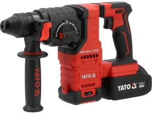 Młotowiertarka 18V + 1x4ah (bl motor) z pionowym silnikiem YATO YT-827725