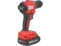 Wiertarko-wkrętarka akumulatorowa widok z tyłu z oznaczeniem BL-MOTOR YATO YT-827788