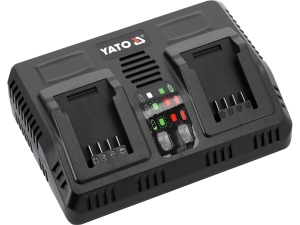 Ładowarka do akumulatorów YATO 18V podwójna szybka 2x4.5A system 18V YT-828501