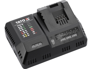 Ładowarka do akumulatorów YATO 18V system szybka 2A 12A z wentylatorem YT-828502