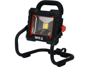 Reflektor led YATO akumulatorowy 18V 20W 1600 lm przenośny czarny YT-82961