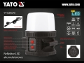 Reflektor LED z opisem elementów i przewodem 230V YATO YT-829670