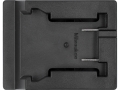 Czarny adapter Milwaukee z dwoma stykami, widok z góry YATO YT-829672