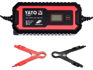 Prostownik elektroniczny YATO 6V 12V 8A z wyświetlaczem YT-83001