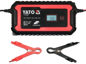 Prostownik elektroniczny YATO 6V 12V 10A z wyświetlaczem YT-83002