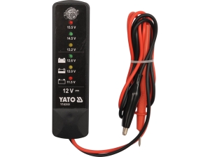 Tester akumulatora i alternatora YATO 12V samochodowy do ładowania YT-83101