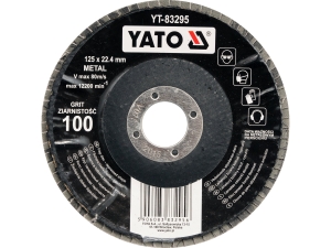 Ściernica listkowa wypukła YATO 125mm gradacja P100 do szlifierki YT-83295