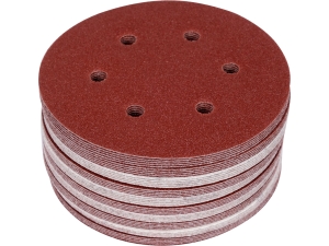 Krążki ścierne na rzep YATO 150mm P60 z otworami do szlifierki 50 szt. YT-834582