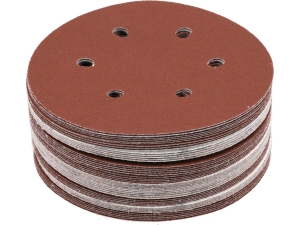 Krążki ścierne na rzep YATO 150mm P120 6 otworów do stali 50 szt. YT-834585