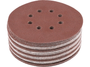 Krążki ścierne na rzep YATO 150mm P100 8 otworów do stali 50 szt. YT-834594