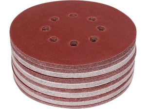 Krążki ścierne na rzep YATO 150mm P120 8 otworów do stali 50 szt. YT-834595