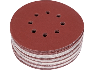 Krążek ścierny YATO na rzep 150mm P240 8 otworów do stali 50 szt. YT-834599
