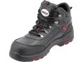 Buty robocze YATO Paran S3 czarne skórzane zbliżenie na przód i bok YT-80655