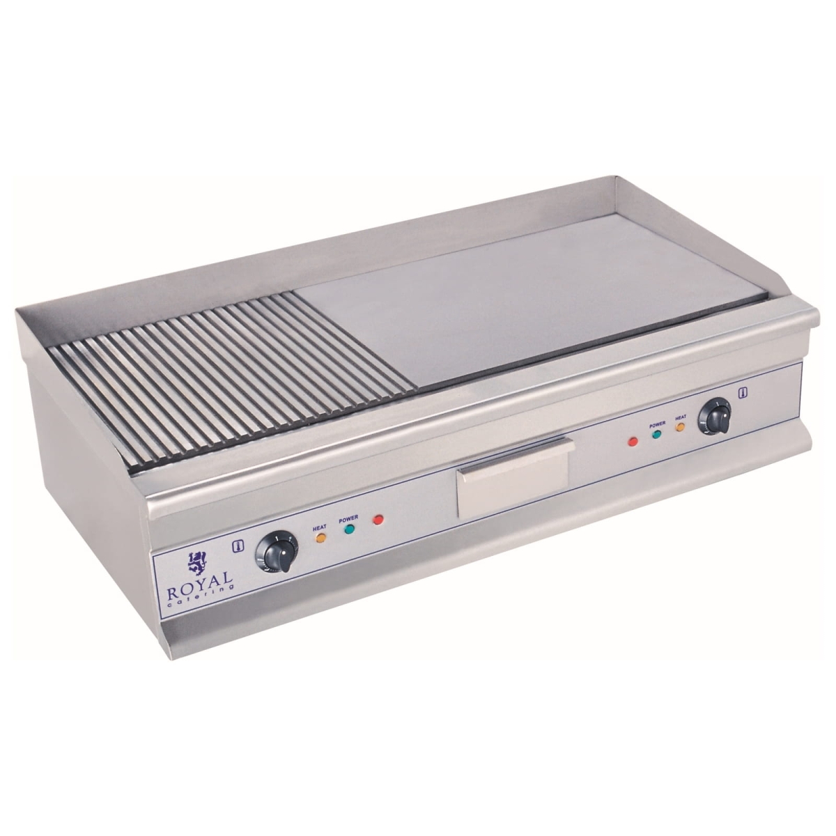 płyta grillowa duża 100 cm pół ryflowana 2 x 3200W - dostępna w magnum-pro.pl