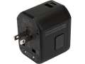 Adapter podróżny czarny wtyczka USA wysunięta z portami USB YATO YT-81300